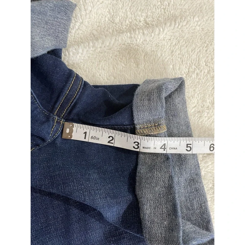 Vineyard Vines Womens Cuffed Denim Jean Shorts Medium Dark Wash Size 2